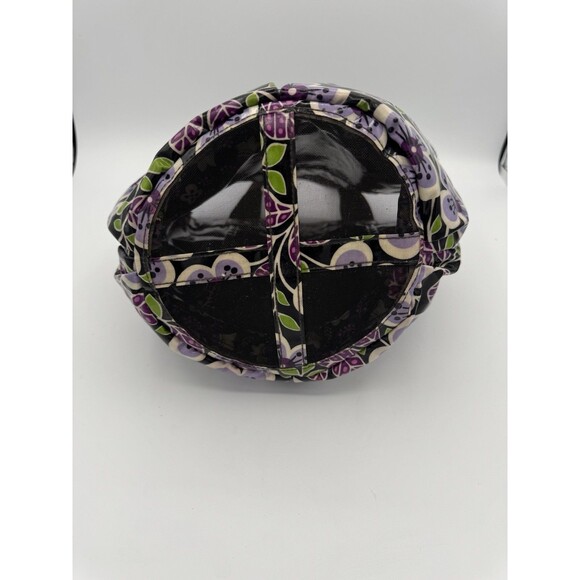 Vera Bradley Shower Caddy Plum Petals Mesh Bottom Vinyl Travel College Bath - Picture 9 of 14